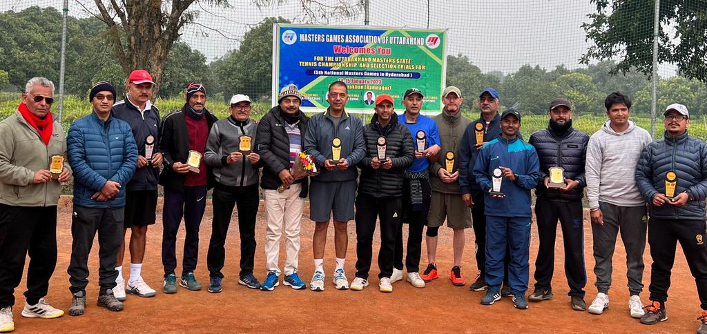 दो फरवरी से हैदराबाद में आयोजित नेशनल मास्टर गेम्स के लिए  उत्तराखंड टेनिस टीम गठित, रानीखेत के सुमित बने कैप्टन